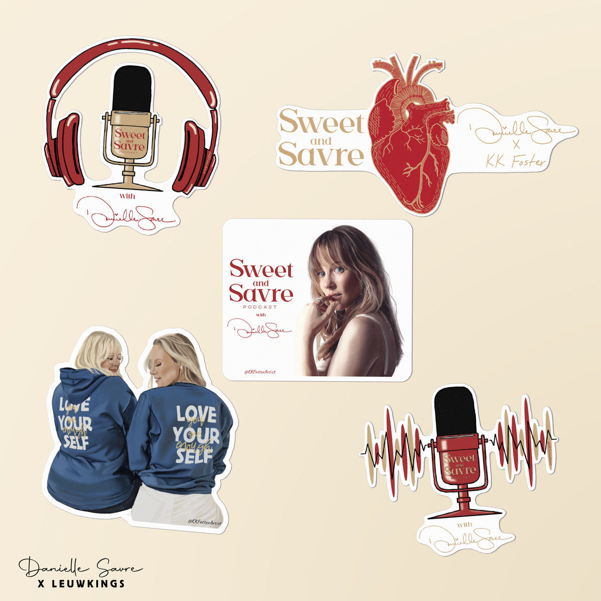 KK Fosters Stickers pack (5 stickers)
