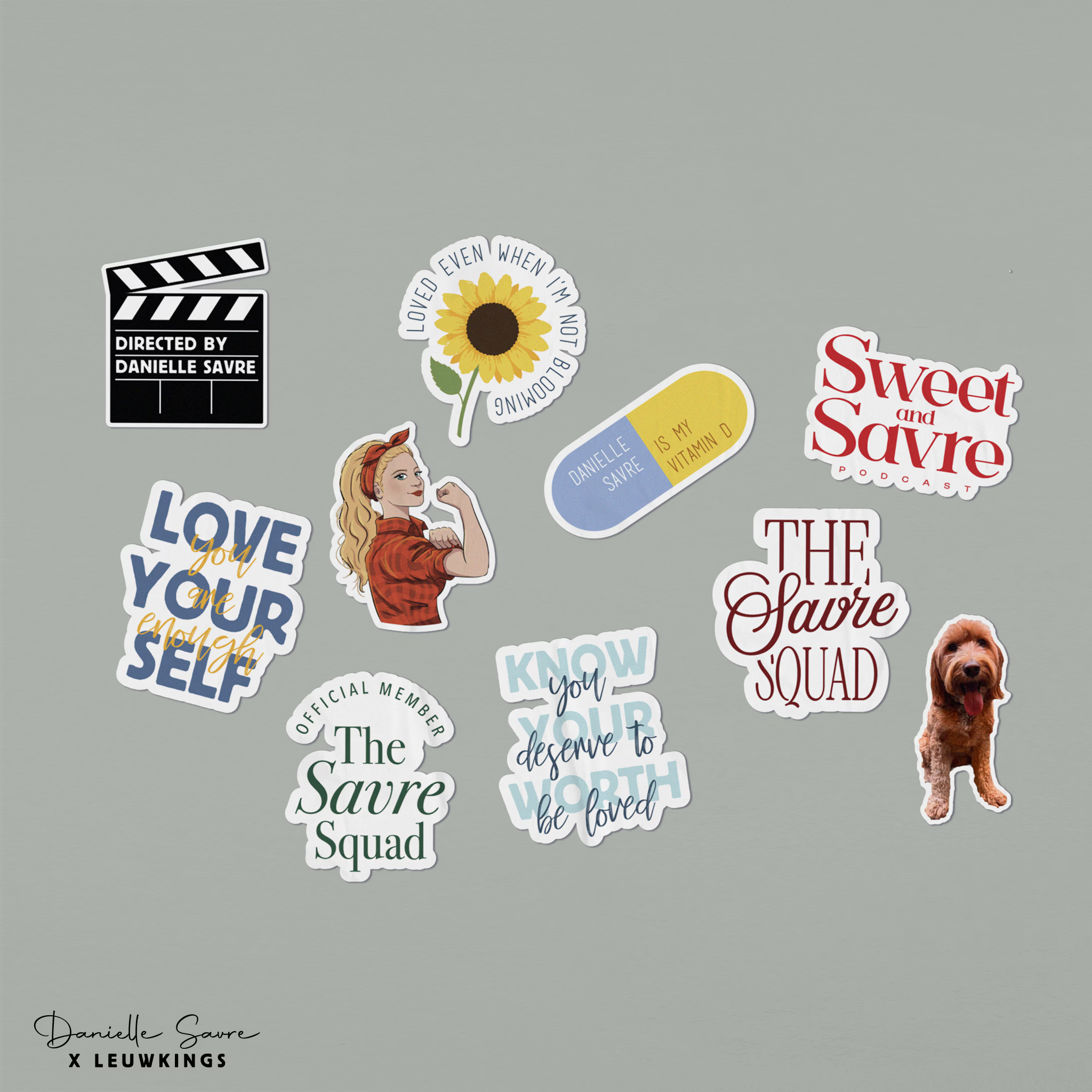 Lot de 10 Stickers