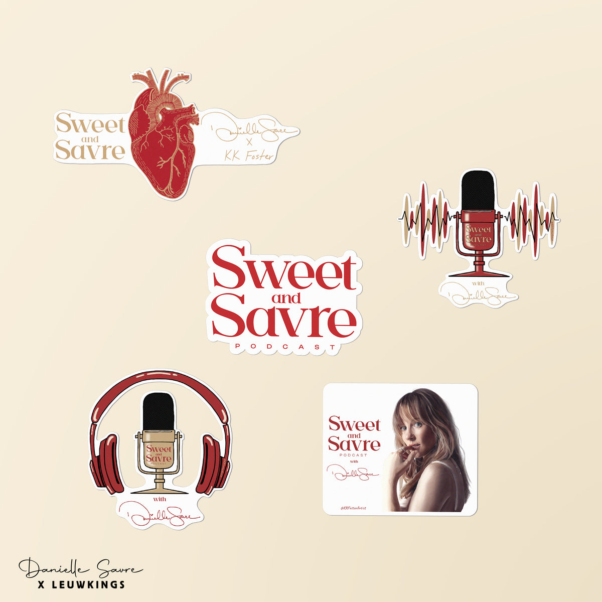 Podcast Stickers pack (5 stickers)